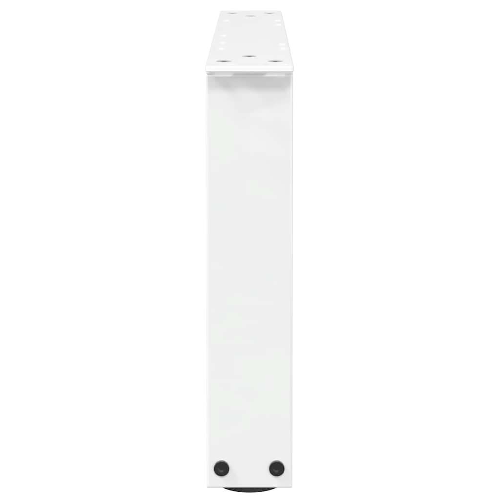 Couchtischbeine V-Form 2 Stück Weiß 50x(30-31,3) cm Stahl