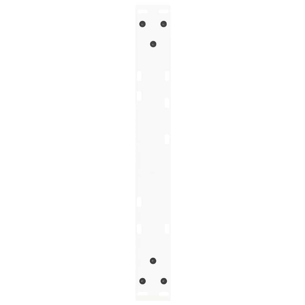Couchtischbeine V-Form 2 Stück Weiß 50x(30-31,3) cm Stahl