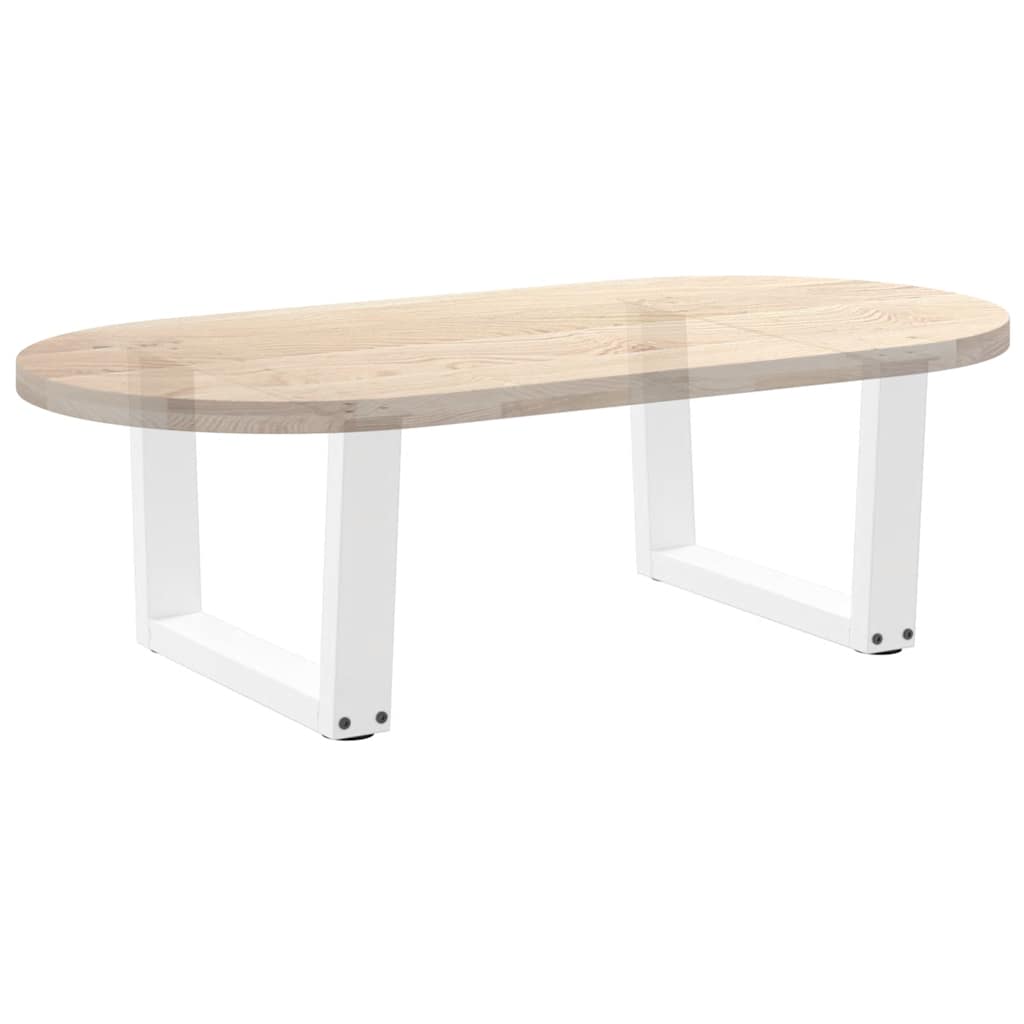 Couchtischbeine V-Form 2 Stück Weiß 50x(30-31,3) cm Stahl