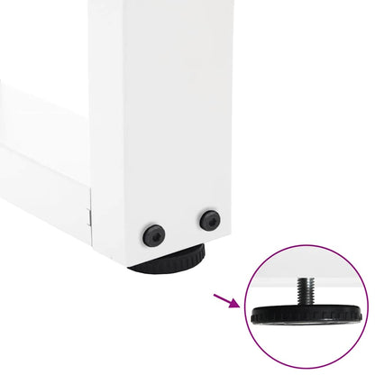 Couchtischbeine V-Form 2 Stück Weiß 50x(30-31,3) cm Stahl