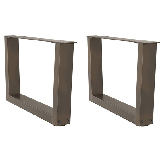 Couchtischbeine V-Form 2 Stück Naturstahl 50x(30-31,3) cm Stahl