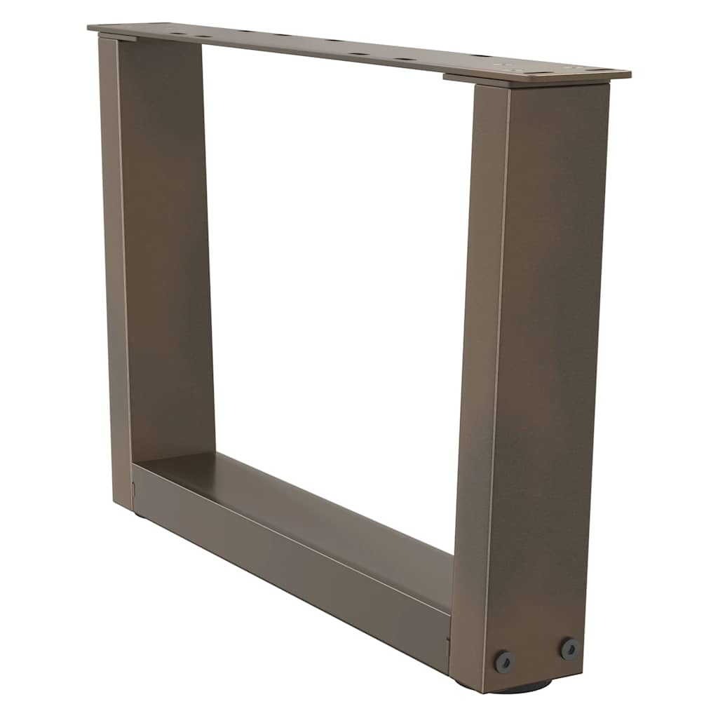 Couchtischbeine V-Form 2 Stück Naturstahl 50x(30-31,3) cm Stahl