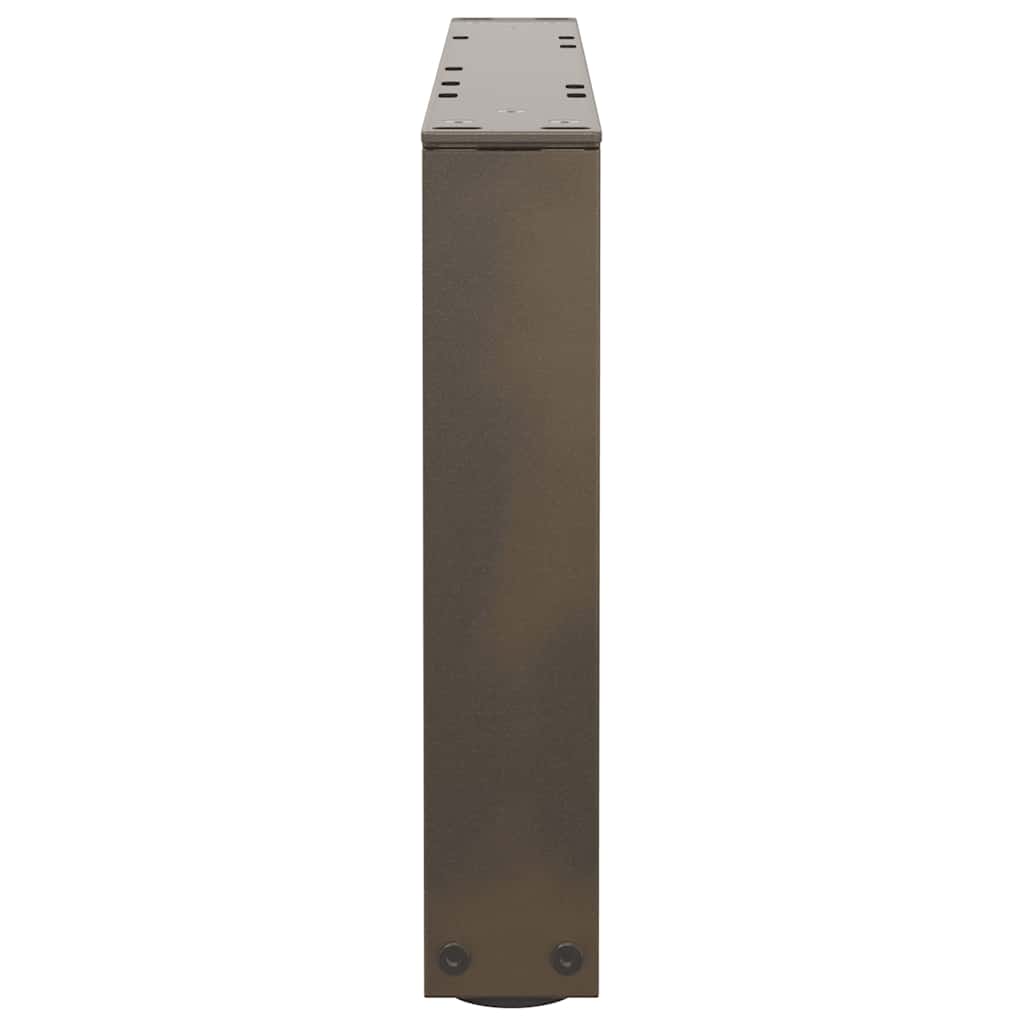 Couchtischbeine V-Form 2 Stück Naturstahl 50x(30-31,3) cm Stahl