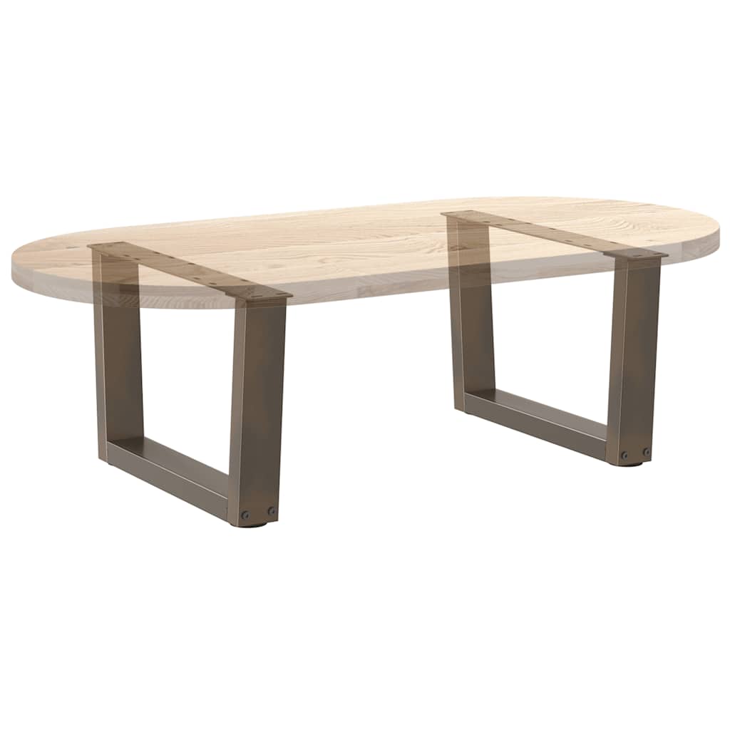 Couchtischbeine V-Form 2 Stück Naturstahl 50x(30-31,3) cm Stahl