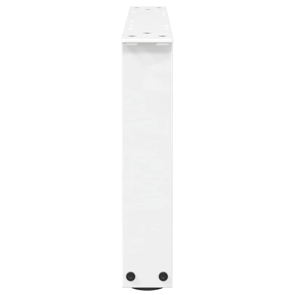 Couchtischbeine V-Form 2 Stück Weiß 60x(30-31,3) cm Stahl