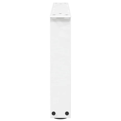 Couchtischbeine V-Form 2 Stück Weiß 60x(30-31,3) cm Stahl