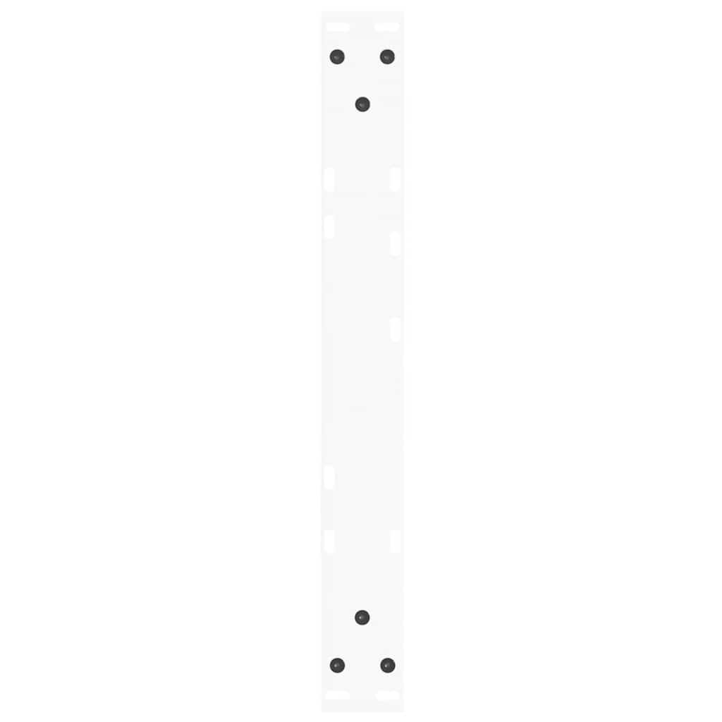 Couchtischbeine V-Form 2 Stück Weiß 60x(30-31,3) cm Stahl