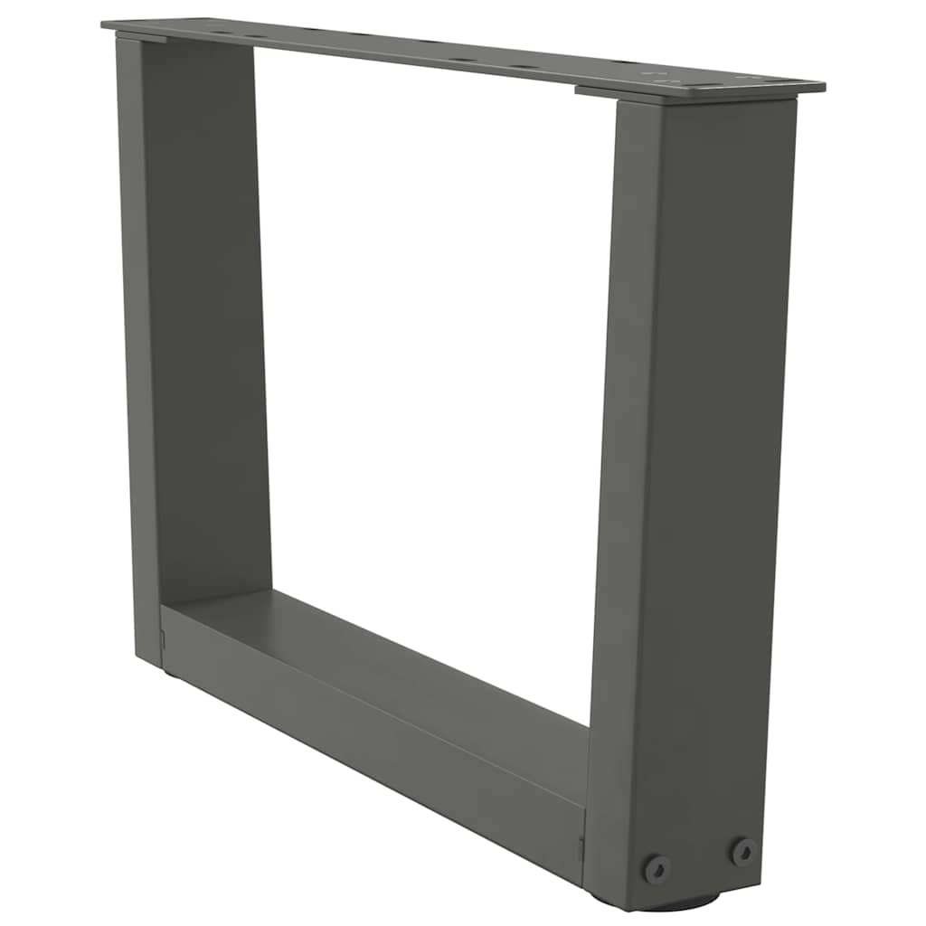 Couchtischbeine V-Form 2 Stück Anthrazit 60x(30-31,3) cm Stahl