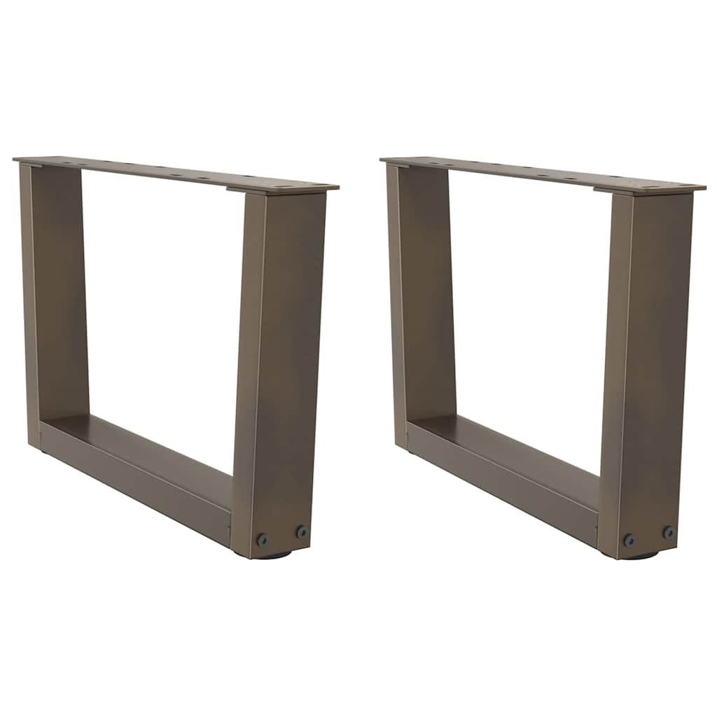 Couchtischbeine V-Form 2 Stück Naturstahl 60x(30-31,3) cm Stahl
