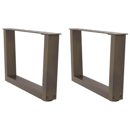 Couchtischbeine V-Form 2 Stück Naturstahl 60x(30-31,3) cm Stahl