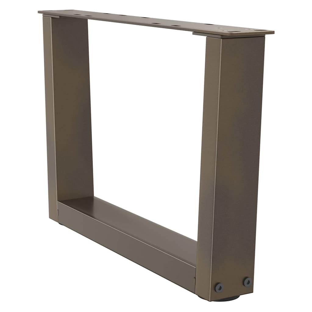 Couchtischbeine V-Form 2 Stück Naturstahl 60x(30-31,3) cm Stahl