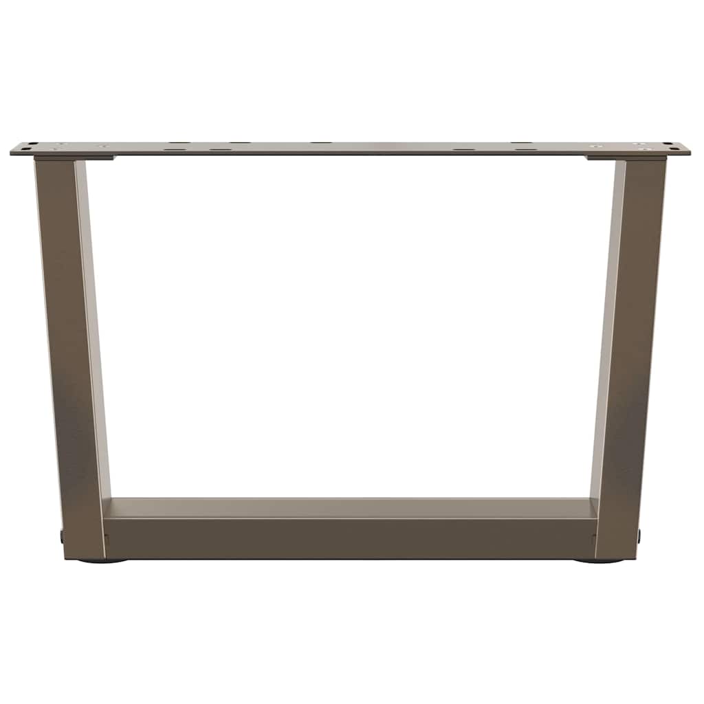 Couchtischbeine V-Form 2 Stück Naturstahl 60x(30-31,3) cm Stahl
