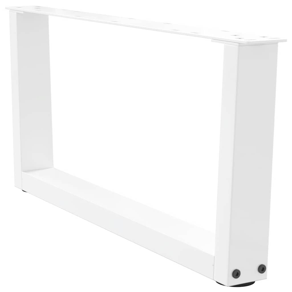 Couchtischbeine V-Form 2 Stück Weiß 70x(30-31,3) cm Stahl