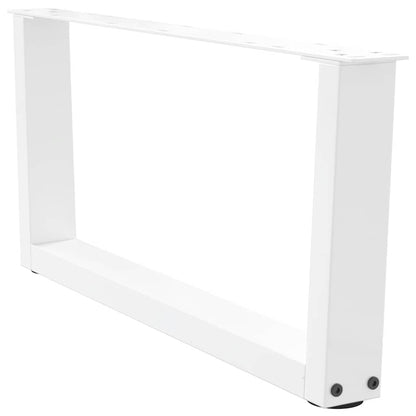 Couchtischbeine V-Form 2 Stück Weiß 70x(30-31,3) cm Stahl