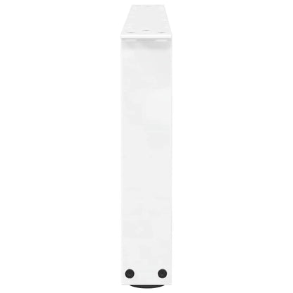 Couchtischbeine V-Form 2 Stück Weiß 70x(30-31,3) cm Stahl