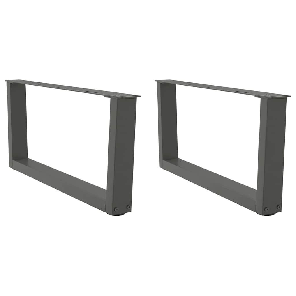 Couchtischbeine V-Form 2 Stück Anthrazit 70x(30-31,3) cm Stahl
