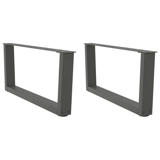 Couchtischbeine V-Form 2 Stück Anthrazit 70x(30-31,3) cm Stahl