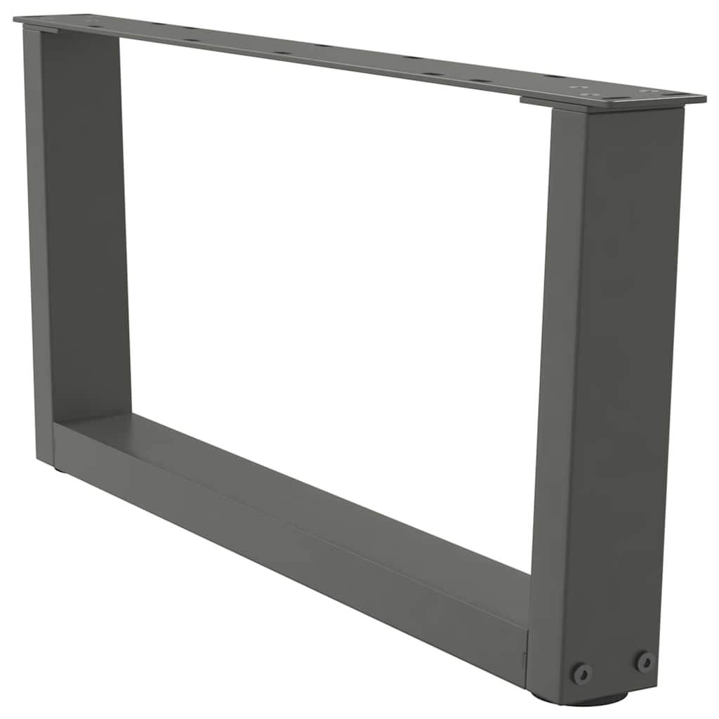 Couchtischbeine V-Form 2 Stück Anthrazit 70x(30-31,3) cm Stahl