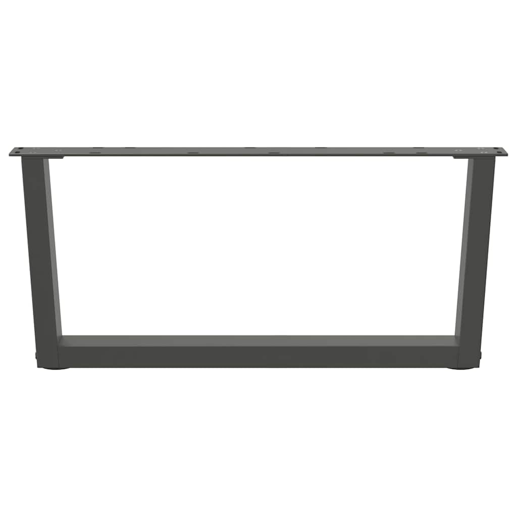 Couchtischbeine V-Form 2 Stück Anthrazit 70x(30-31,3) cm Stahl