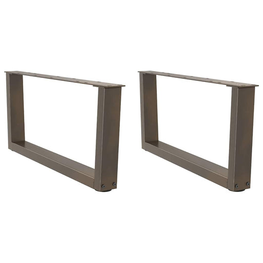 Couchtischbeine V-Form 2 Stück Naturstahl 70x(30-31,3) cm Stahl