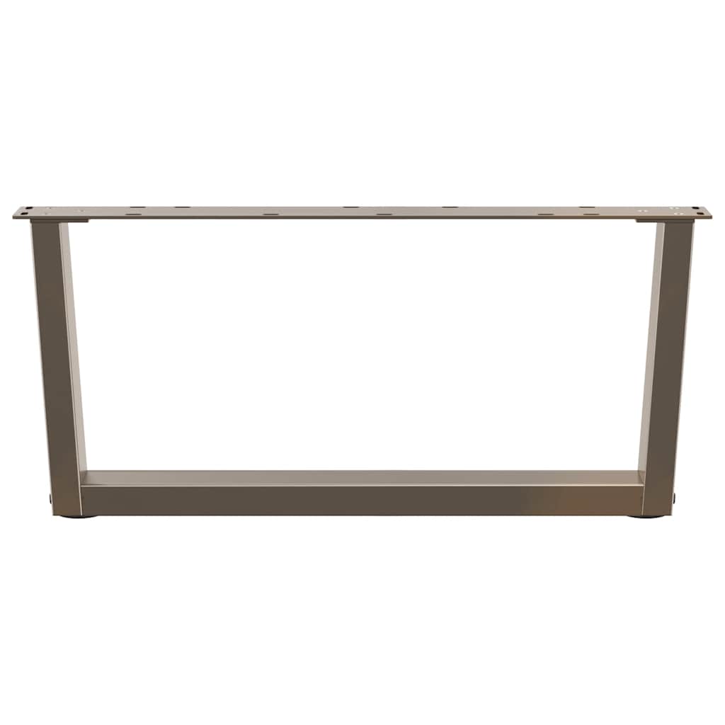 Couchtischbeine V-Form 2 Stück Naturstahl 70x(30-31,3) cm Stahl