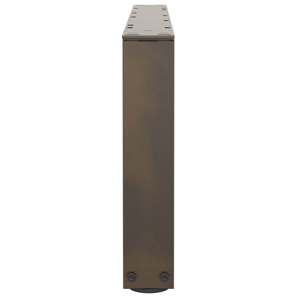 Couchtischbeine V-Form 2 Stück Naturstahl 70x(30-31,3) cm Stahl