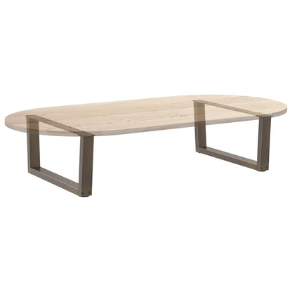 Couchtischbeine V-Form 2 Stück Naturstahl 70x(30-31,3) cm Stahl