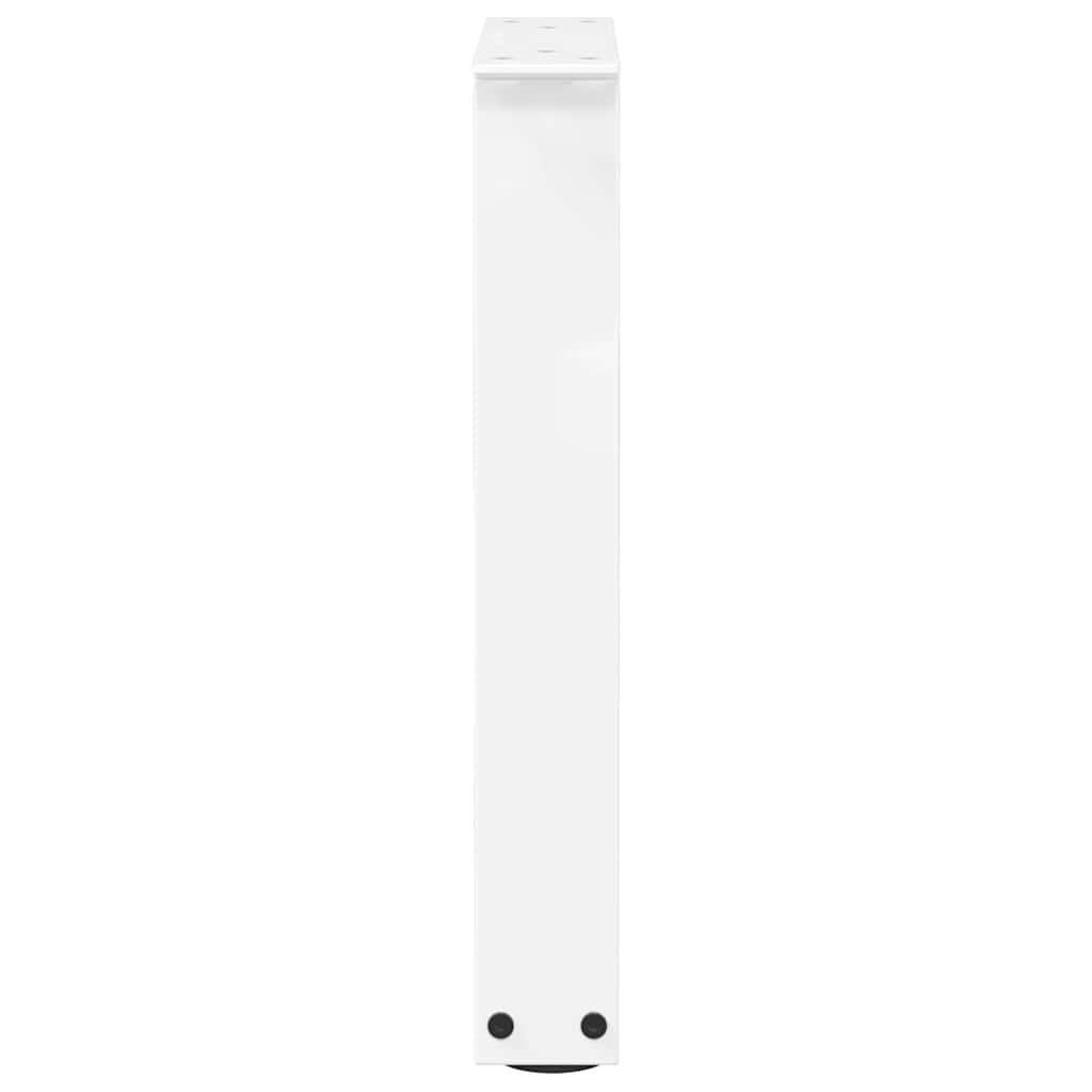 Couchtischbeine V-Form 2 Stück Weiß 28x(42-43,3) cm Stahl