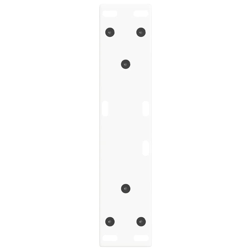 Couchtischbeine V-Form 2 Stück Weiß 28x(42-43,3) cm Stahl