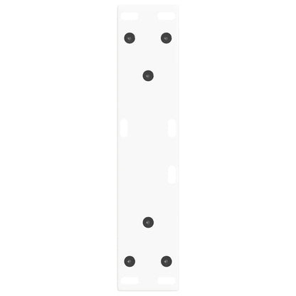 Couchtischbeine V-Form 2 Stück Weiß 28x(42-43,3) cm Stahl