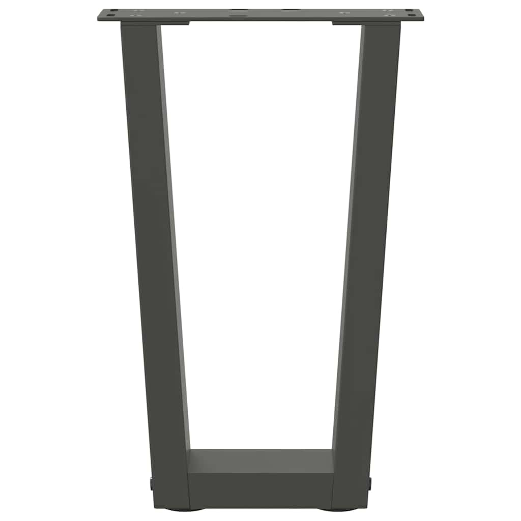 Couchtischbeine V-Form 2 Stück Anthrazit 28x(42-43,3) cm Stahl