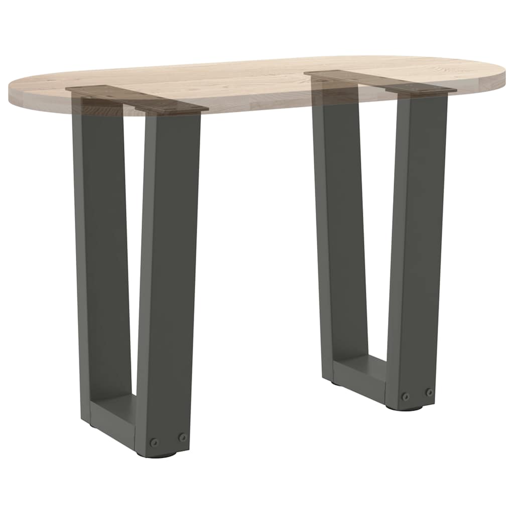 Couchtischbeine V-Form 2 Stück Anthrazit 28x(42-43,3) cm Stahl