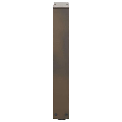 Couchtischbeine V-Form 2 Stück Naturstahl 28x(42-43,3) cm Stahl