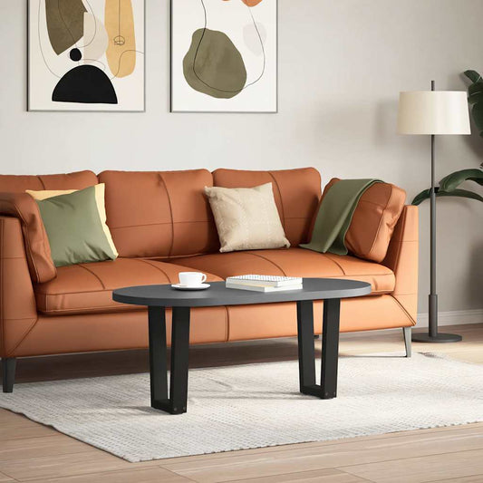 Couchtischbeine V-Form 2 Stück Schwarz 38x(42-43,3) cm Stahl