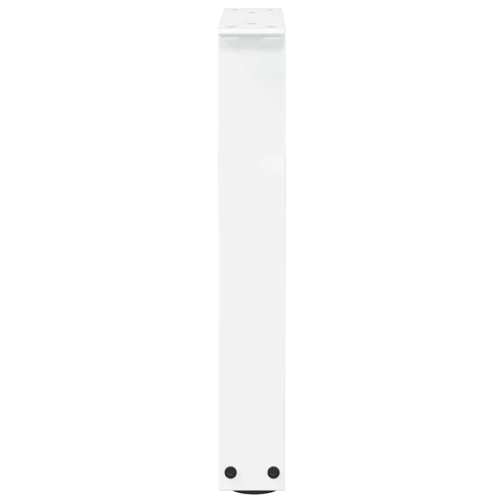 Couchtischbeine V-Form 2 Stück Weiß 38x(42-43,3) cm Stahl