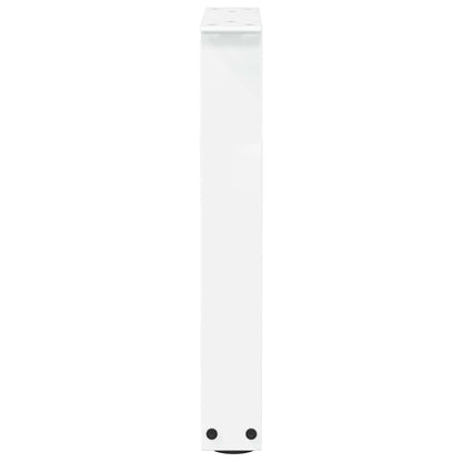 Couchtischbeine V-Form 2 Stück Weiß 38x(42-43,3) cm Stahl