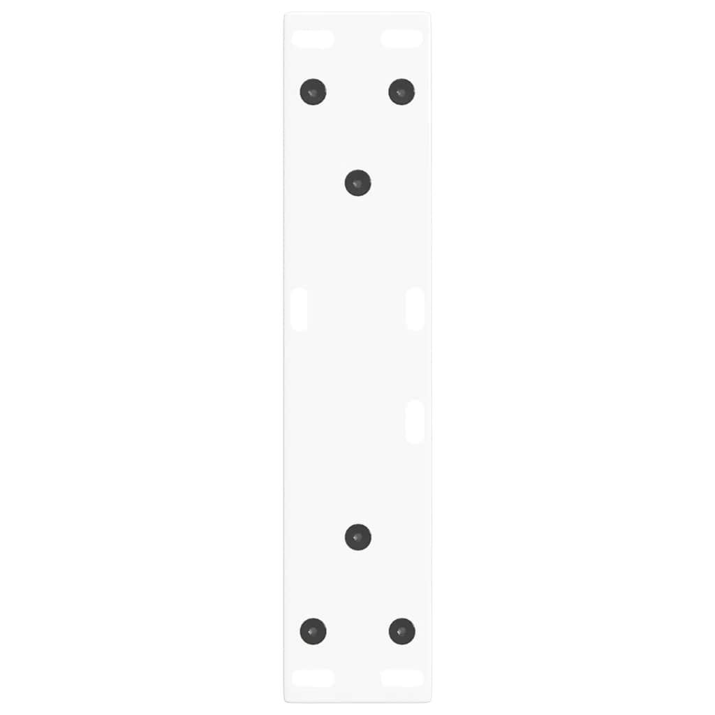 Couchtischbeine V-Form 2 Stück Weiß 38x(42-43,3) cm Stahl