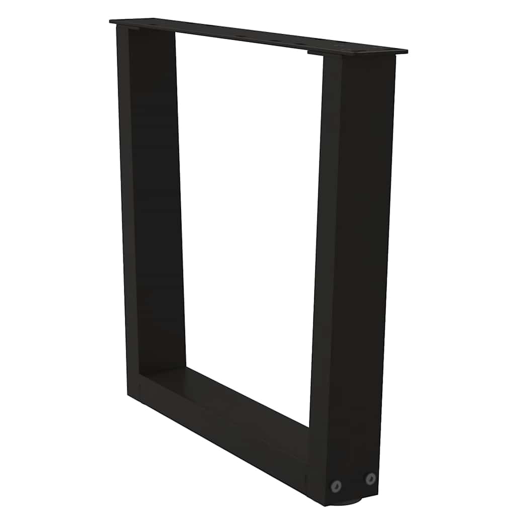Couchtischbeine V-Form 2 Stück Schwarz 50x(42-43,3) cm Stahl