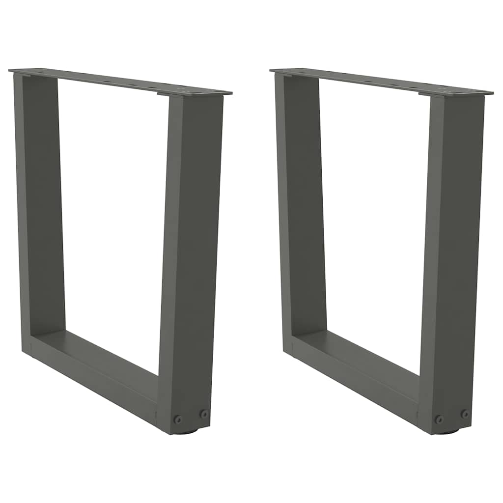Couchtischbeine V-Form 2 Stück Anthrazit 50x(42-43,3) cm Stahl