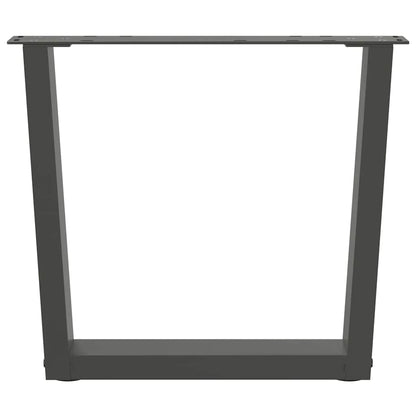 Couchtischbeine V-Form 2 Stück Anthrazit 50x(42-43,3) cm Stahl