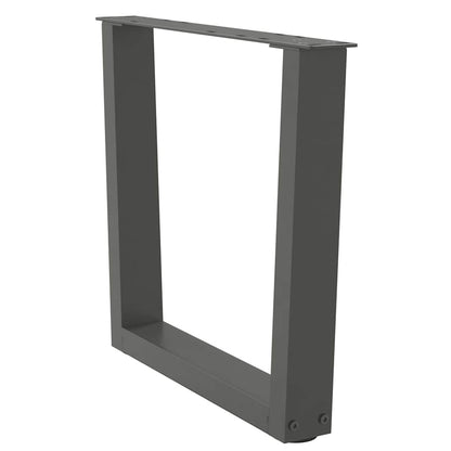 Couchtischbeine V-Form 2 Stück Anthrazit 50x(42-43,3) cm Stahl