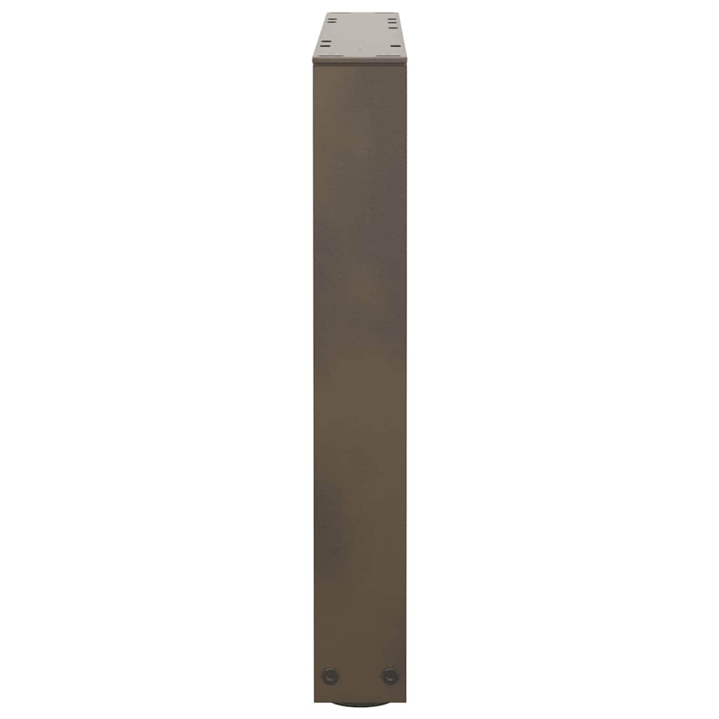 Couchtischbeine V-Form 2 Stück Naturstahl 50x(42-43,3) cm Stahl