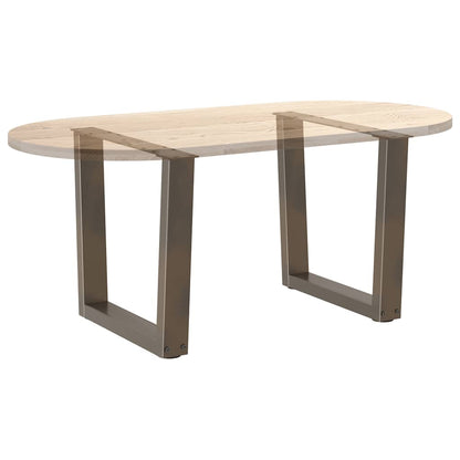 Couchtischbeine V-Form 2 Stück Naturstahl 50x(42-43,3) cm Stahl