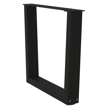 Couchtischbeine V-Form 2 Stück Schwarz 60x(42-43,3) cm Stahl