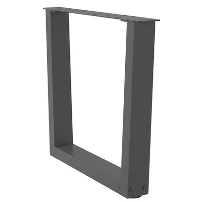 Couchtischbeine V-Form 2 Stück Anthrazit 60x(42-43,3) cm Stahl