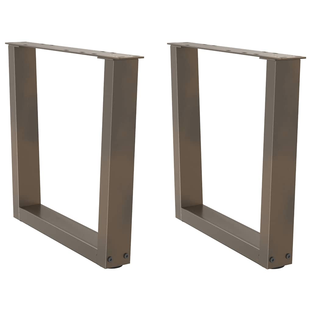 Couchtischbeine V-Form 2 Stück Naturstahl 60x(42-43,3) cm Stahl