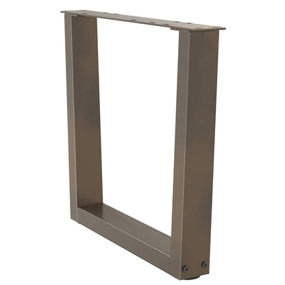 Couchtischbeine V-Form 2 Stück Naturstahl 60x(42-43,3) cm Stahl