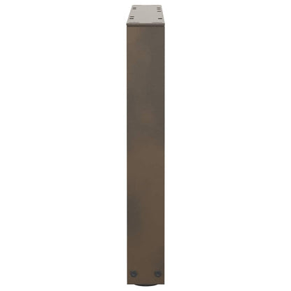 Couchtischbeine V-Form 2 Stück Naturstahl 60x(42-43,3) cm Stahl