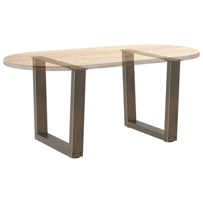 Couchtischbeine V-Form 2 Stück Naturstahl 60x(42-43,3) cm Stahl
