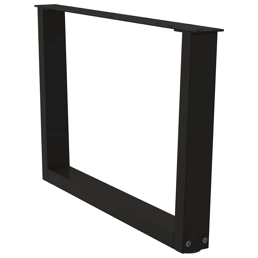 Couchtischbeine V-Form 2 Stück Schwarz 70x(42-43,3) cm Stahl